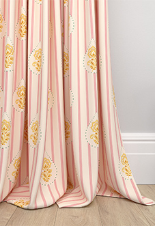 Petal & Block Bolli Stripe, Marigold - Made to Measure Curtains